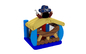 Дом прыжока детей ПВК 5кс5кс5м нового пирата печатания цифров тематический надувной