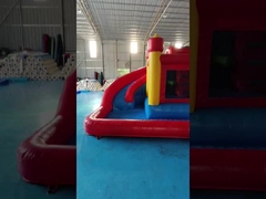 EN14960 Огнеупорные коммерческие надувные комбинированные водные горки