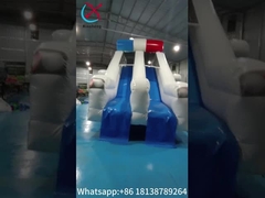 Надувные слайды на заднем дворе для полицейского патрульного вагона