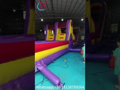 ПВХ брезент надувные трассы препятствий на открытом воздухе Загородный двор Забавный бег Спорт для малышей