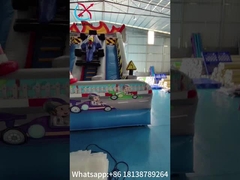 Цифровая печать огнеупорная коммерческая надувная слайд открытое колесо гоночный автомобиль надувная слайд Портер