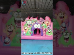 Надувный прыгающий дом с слайд-комбанами