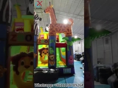 Надувные животные зоопарка Панды Слайды Замок Надувные