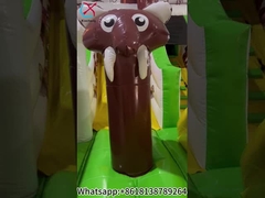 Надувный веселый город надувный вышибальщик прыгающий замок со слайдом