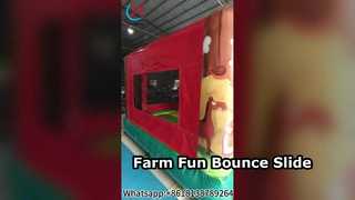 Ферма Bounce House Горка Комбо Развлекательная аренда Бизнес