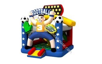 Четырёхместный сшивающий прыжок партии футбола футбола дома прыжка детей раздувной коммерческий